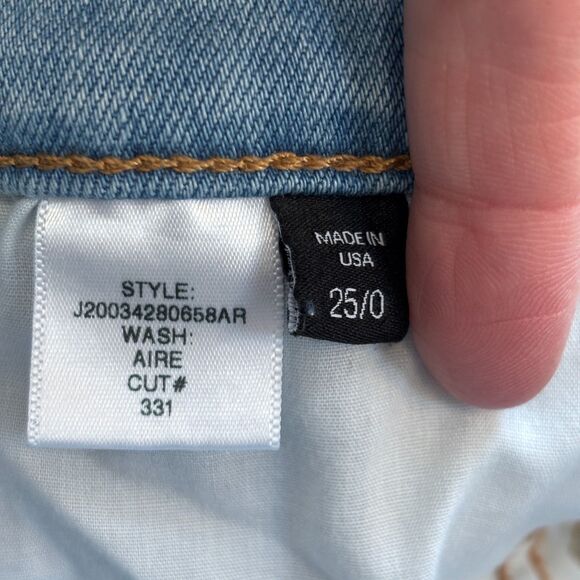 Veronica Beard Carolyn Baby Boot High Rise Jeans Women's Sz 25 Button Fly Light - Picture 4 of 9